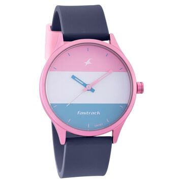 Fastrack Topicals Quartz Analog Multicoloured Dial Silicone Strap Unisex Watch