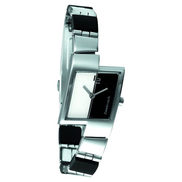 Fastrack Quartz Analog Silver Dial Stainless Steel Strap Watch for Girls - image number 1