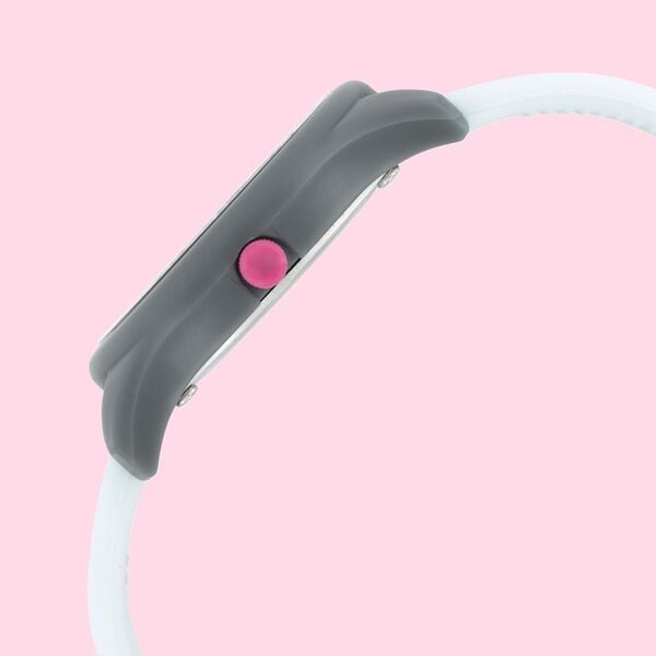 Fastrack Monochrome Quartz Analog Grey Dial Silicone Strap Watch for Girls - image number 3