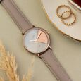 Fastrack Vyb Muse Quartz Analog Multicoloured Dial Leather Strap Watch for Girls