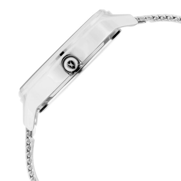 Fastrack Ruffles Quartz Analog with Day and Date Pink Dial Stainless Steel Strap Watch for Girls - image number 4