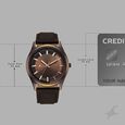Fastrack Wild Quartz Analog Brown Dial Brown Leather Strap Watch For Guys - image number 3