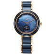 Fastrack Oceanyx - Ceramic Quartz Analog Black Dial Two Toned Strap Watch For Girls