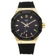 Vyb Rebel By Fastrack Quartz Analog Black Dial Black Silicone Strap Watch For Guys - image number 1