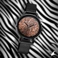 Fastrack Animal Print Quartz Analog Rose Gold Dial Stainless Steel Strap Watch for Girls - image number 0
