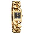 Vyb Runway By Fastrack Quartz Analog Black Dial Golden Metal Strap Watch For Girls - image number 1