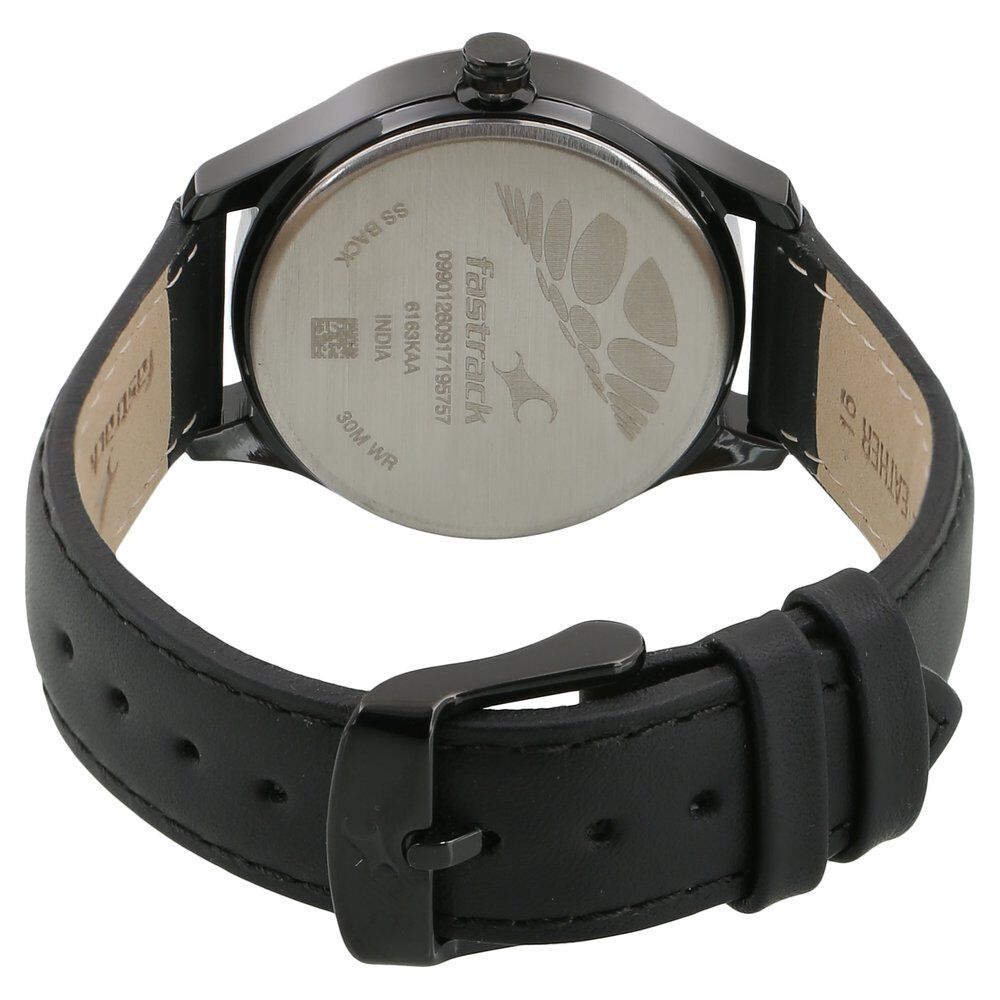 Buy Online Fastrack All Nighters Quartz Multifunction Bicolour Dial Leather Strap Watch for Girls nn6163kl02 Fastrack