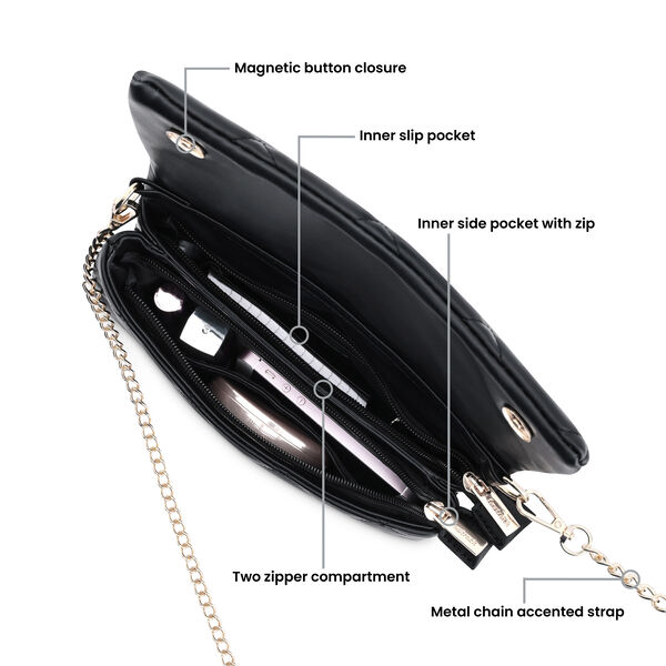 Quilted Chic Flap Bag - image number 8