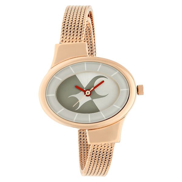 Fastrack Hitlist Quartz Analog Silver Dial Stainless Steel Strap Watch for Girls - image number 1