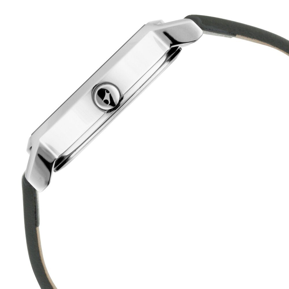 Fastrack Bare Basics Quartz Analog Silver Dial Leather Strap Watch