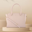 Fastrack Powder Pink Large Satchel Bag for Women - image number 0