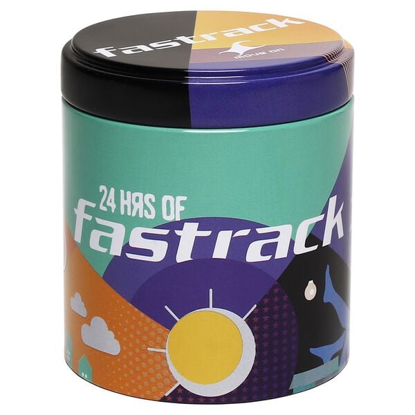 Fastrack Denim Quartz Analog Black Dial Denim Strap Watch for Guys - image number 5