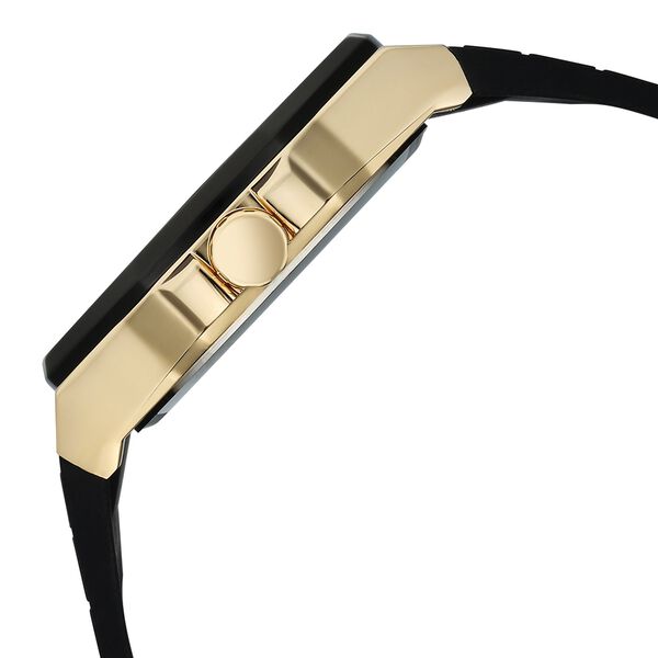 Vyb Rebel By Fastrack Quartz Analog Black Dial Black Silicone Strap Watch For Guys - image number 5