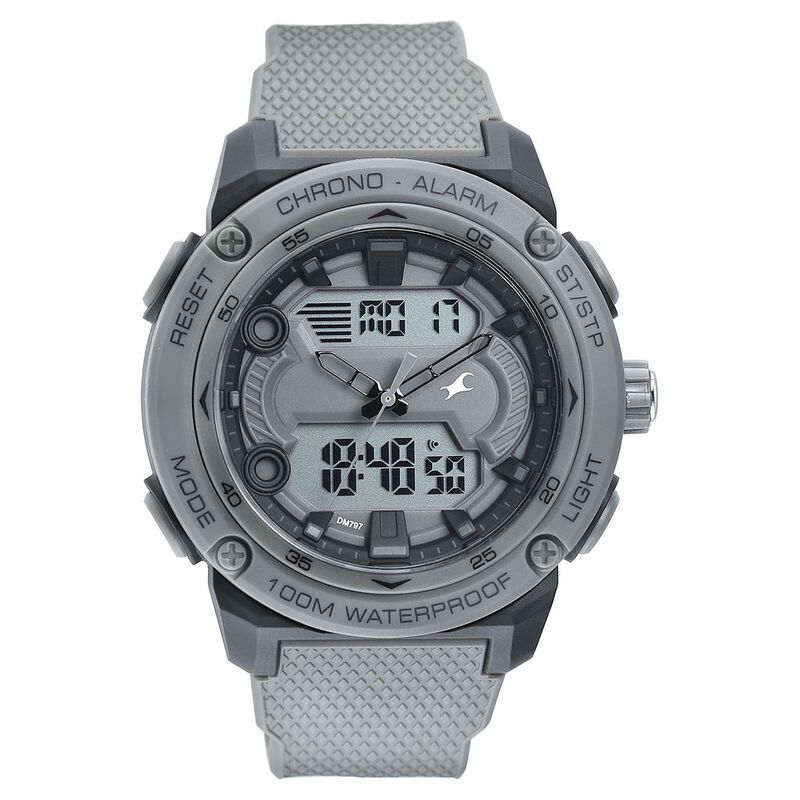 Fastrack Streetwear Grey Dial with Grey Colour Strap Watch for Guys
