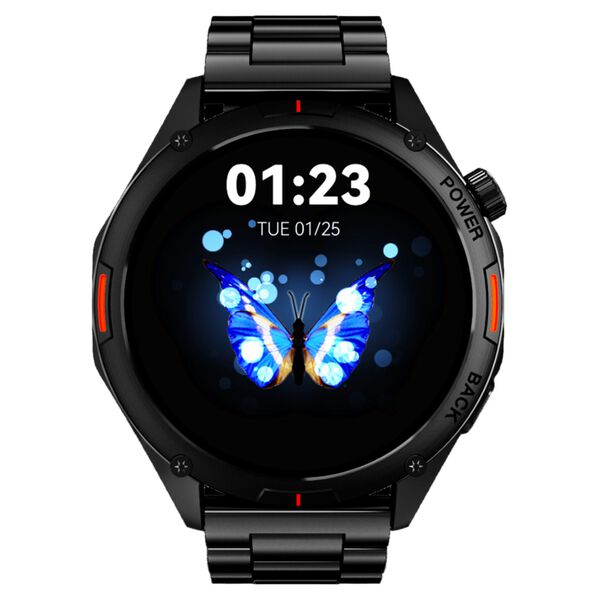 Fastrack Marvellous FX1 Unisex Smart Watch With Black Metal Strap - image number 0