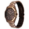 Vyb Maverick By Fastrack Quartz Analog Brown Dial Brown Stainless Steel Strap Watch For Guys - image number 4
