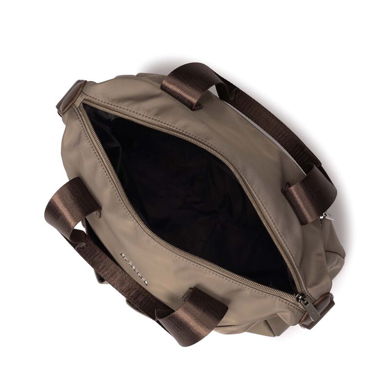 Buy Online Fastrack Brown Colorblock Nylon Satchel