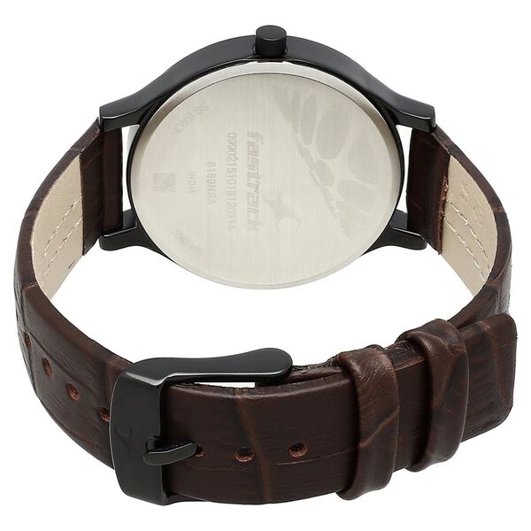 Fastrack Road Trip Quartz Analog Yellow Dial Leather Strap Watch for Girls - image number 4