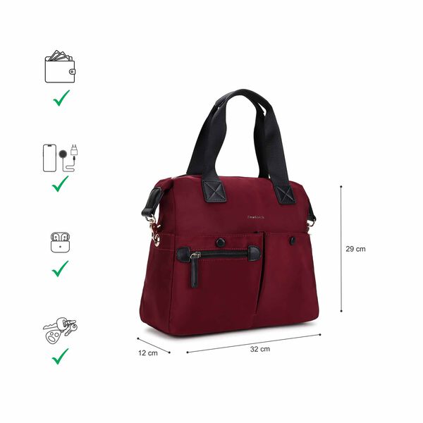 Cherry Edge Nylon Satchel - image number 8