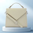 Fastrack Tan Structured Satchel Bag for Women