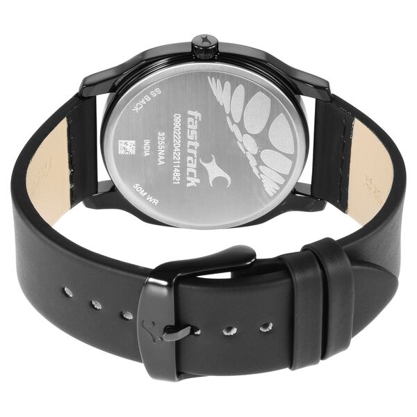 Fastrack Stunners Quartz Analog Anthracite Dial Leather Strap Watch for Guys - image number 5