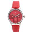 Fastrack Quartz Multifunction Red Dial Leather Strap Watch for Girls - image number 0