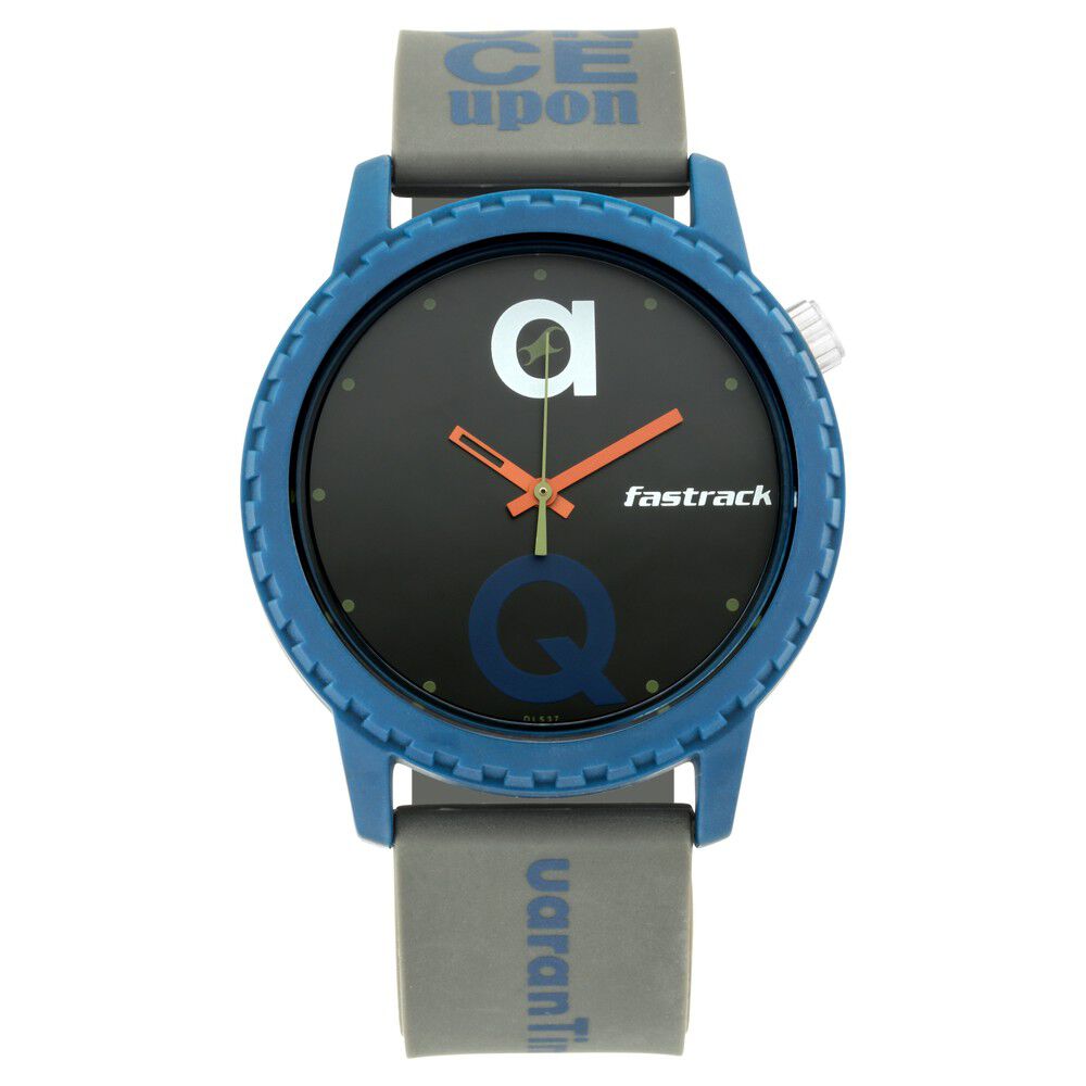 Fastrack Lockdown Quartz Analog Black Dial Silicone Strap Unisex Watch