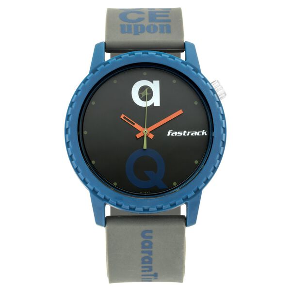 Fastrack Lockdown Quartz Analog Black Dial Silicone Strap Unisex Watch - image number 1
