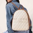 Quiltpop backpack- white and black