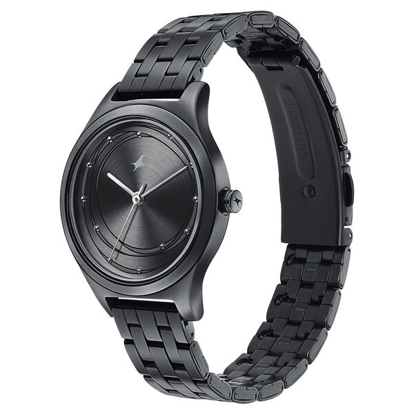 Fastrack Style Up Grey Dial Stainless Steel Strap Watch for Girls - image number 2