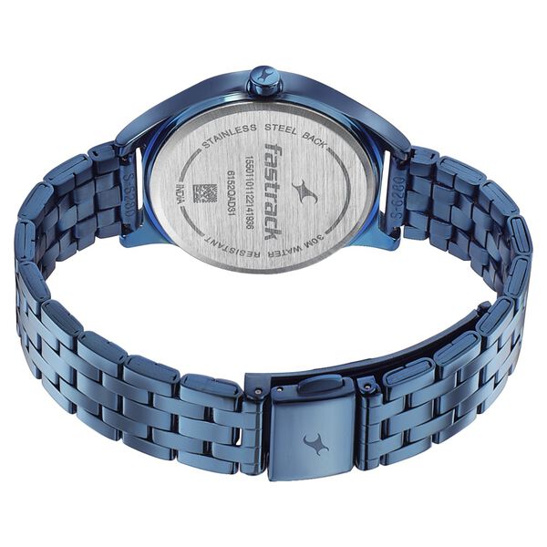Fastrack Style Up Blue Dial Stainless Steel Strap Watch for Girls - image number 4