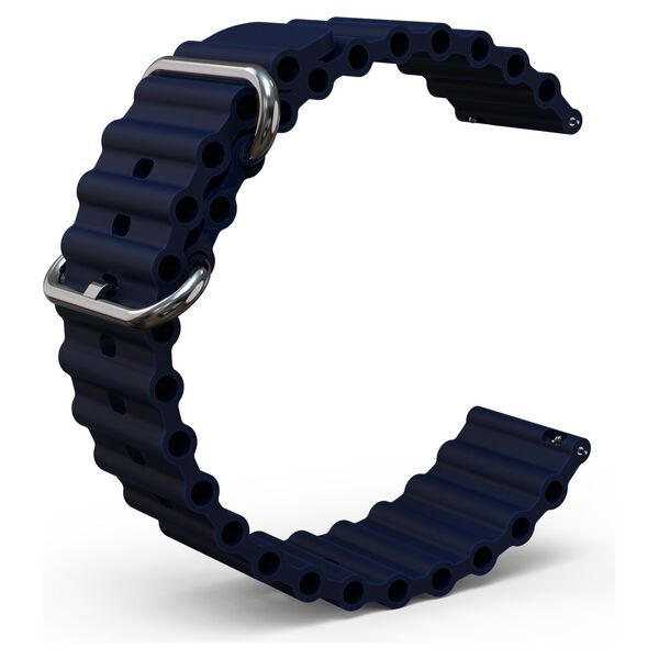 Fastrack Smart Blue Silicone Bubble Strap 22 mm - image number 1