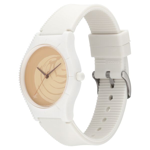 Fastrack Tees Quartz Analog Beige Dial Silicone Strap Watch for Girls - image number 2