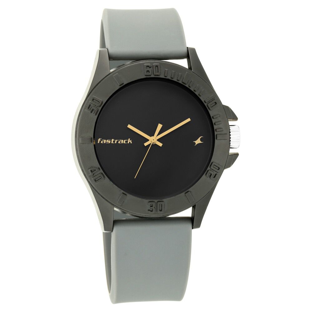 Buy Online Fastrack Fastfit Quartz Analog Grey Dial Silicone Strap Unisex Watch nr68013pp10 Fastrack