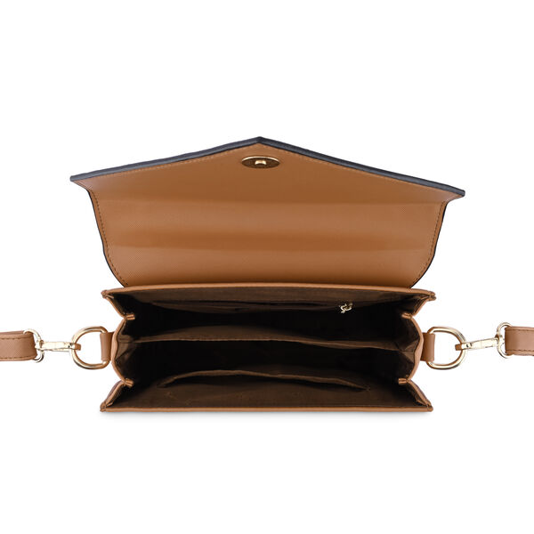 Fastrack Tan Structured Satchel Bag for Women - image number 7