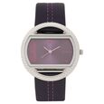 Fastrack Quartz Analog Purple Dial Leather Strap Watch for Girls - image number 0