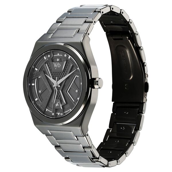 Vyb Limitless By Fastrack Quartz Analog Grey Dial Metal Strap Watch For Guys - image number 3