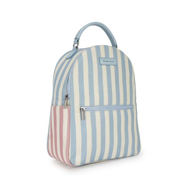 Pastel Stripe Canvas Backpack - image number 2