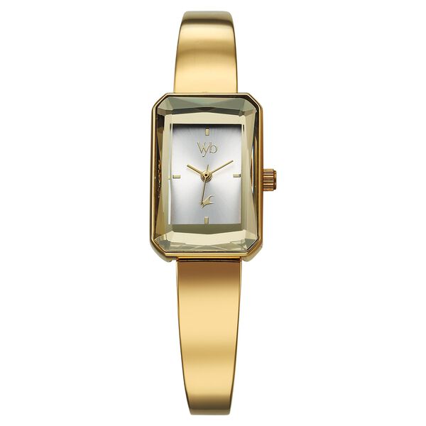 Vyb Diva By Fastrack Quartz Analog White Dial Metal Strap Watch For Girls - image number 2