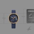 Fastrack Oceanyx Quartz Analog with Date Blue Dial Blue Strap Watch For Girls - image number 3