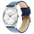 Fastrack Stunners Quartz Analog Silver Dial Leather Strap Watch for Guys - image number 3