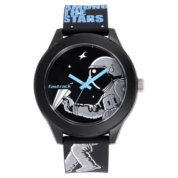 Fastrack Space Rover Image: Embrace the Full Picture Unisex black dial Watch - image number 1