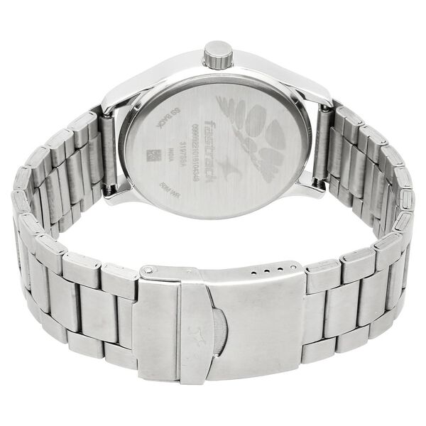 Fastrack Road Trip Quartz Analog White Dial Stainless Steel Strap Watch for Guys - image number 4