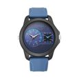 Fastrack Dual Time Quartz Analog Blue Dial Silicone Strap Watch for Guys - image number 1