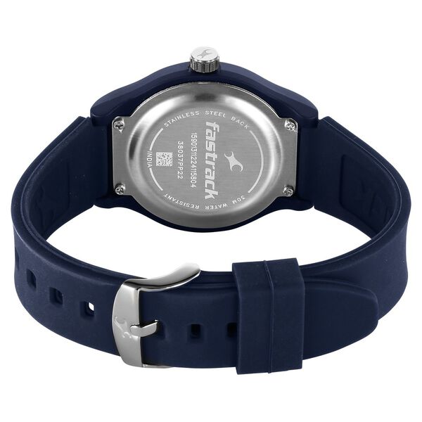 Fastrack Tees Urbanique Quartz Analog Blue Dial Silicone Strap watch For Girls - image number 4