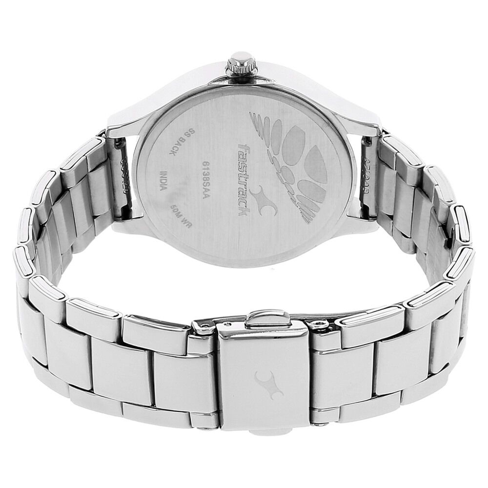 Fastrack Urgent Clementine Quartz Analog Orange Dial Stainless