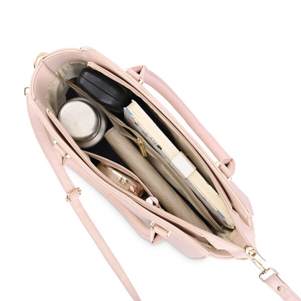 Fastrack Powder Pink Large Satchel Bag for Women - image number 7
