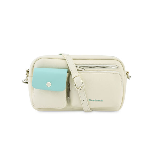 Fastrack Zip-Zone Sling Bag in White - image number 1