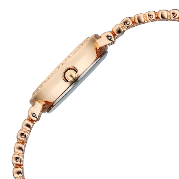 Vyb Iconique By Fastrack Quartz Analog Pink Dial Rose Gold Metal Strap Watch For Girls - image number 5