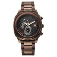 Fastrack Kronos Guys Chronograph Watch With Date Black Dial & Brown Leather Strap